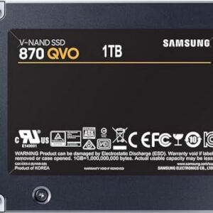 Samsung 870 QVO 1 TB SATA 2.5 Inch Internal Solid State Drive (SSD) (MZ-77Q1T0)