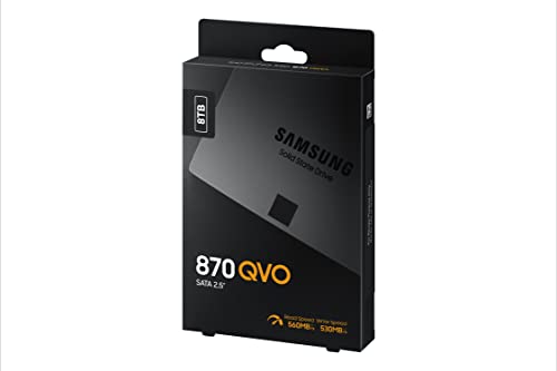 SAMSUNG 870 QVO 8 TB SATA 2.5 Inch Internal Solid State Drive (SSD) (MZ-77Q8T0), Black