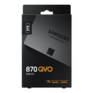 SAMSUNG 870 QVO 8 TB SATA 2.5 Inch Internal Solid State Drive (SSD) (MZ-77Q8T0), Black