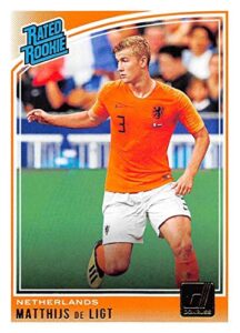2018-19 panini donruss soccer #195 matthijs de ligt netherlands rated rookie official panini 2018-2019 futbol rc card