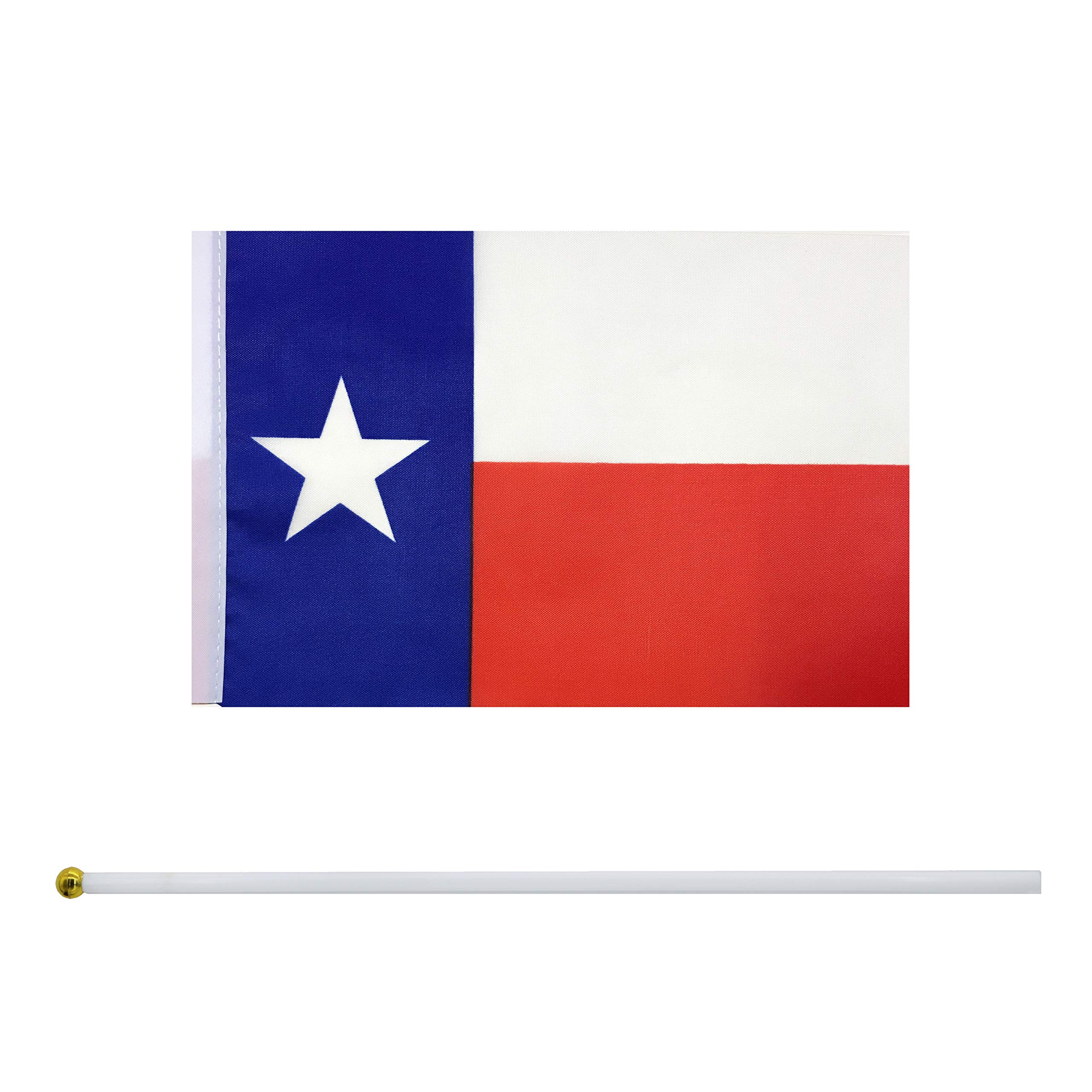 LoveVC Texas State Flag Small Mini Texas Stick Flags,25 Pack