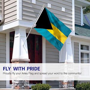 ANLEY Fly Breeze 3x5 Foot Bahamas Flag - Vivid Color and Fade Proof - Bahamian Caribbean Flags Polyester with Brass Grommets 3 X 5 Ft