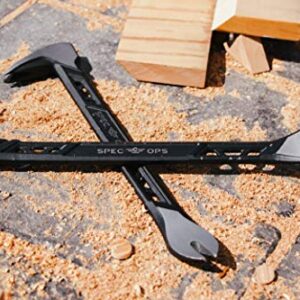 Spec Ops Tools 11" Molding Pry Bar Nail Puller Cats Paw, High-Carbon Steel, 3% Donated to Veterans,