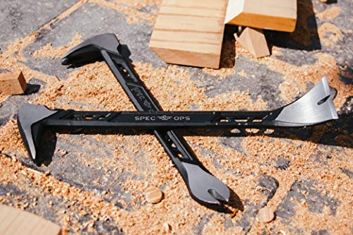 Spec Ops Tools 11" Molding Pry Bar Nail Puller Cats Paw, High-Carbon Steel, 3% Donated to Veterans,