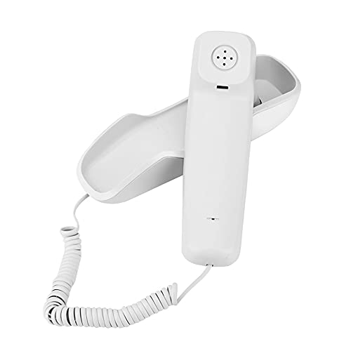 Landline Wall Phones, Wired Wall-Mounted Landline Mini Extension with Incoming Call Display,One-Button Redial,Call Search,Thundering Protection,Noise Cancelling Function,for Home Office Hotel