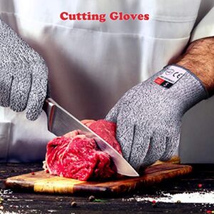 Apaffa 2PCS Cut Resistant Gloves Food Grade, Cut Proof Gloves for kitchen, Anti Cutting Gloves for Mandolin Slicing, Wood Carving Gloves, Small