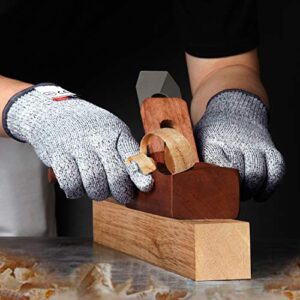 Apaffa 2PCS Cut Resistant Gloves Food Grade, Cut Proof Gloves for kitchen, Anti Cutting Gloves for Mandolin Slicing, Wood Carving Gloves, Small