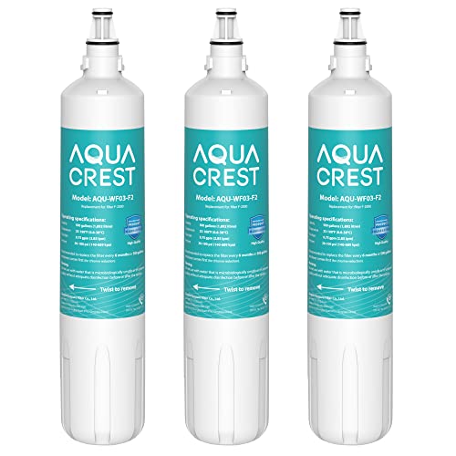 AQUA CREST F-2000 Under Sink Water Filter, Model No.WF03-F2, Replacement for F-2000 & F-2000s, F-1000 & F-1000S Filtration System and AquaPure AP Easy C-Complete, 4204490, Pack of 3