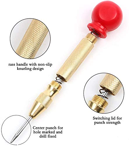 Rocaris 34-Pack Woodworking Chamfer Drilling Tool, 6Pcs Countersink Drill Bits, 7Pcs Countersink Drill Bit, 8Pcs Wood Plug Cutter, 1Pcs Center Punch, 8Pcs Core Drill Bit Set and 3pcs Step Drill Bit