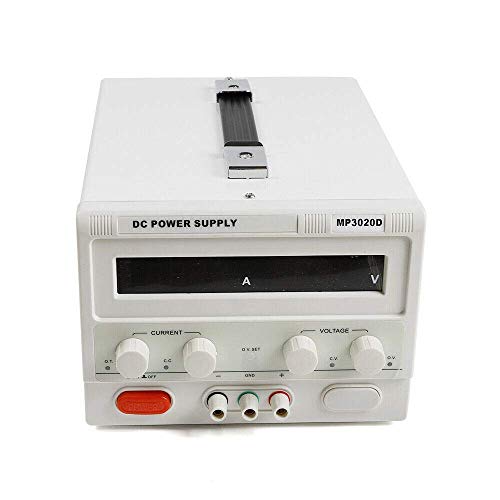 MP3020D Variable Linear DC Bench Power Supply Triple-Output 0-30V 0-20A Continuously Adjustable Hand-held Circuit Design for Lab Equipment AC110V (MP3020D)