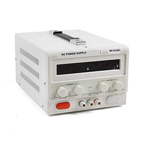 MP3020D Variable Linear DC Bench Power Supply Triple-Output 0-30V 0-20A Continuously Adjustable Hand-held Circuit Design for Lab Equipment AC110V (MP3020D)