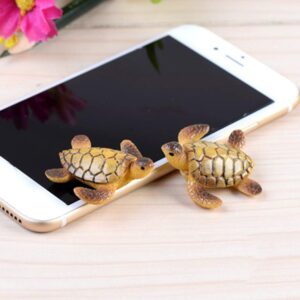 Shineweb 2Pcs Resin Turtle Model Miniature Fairy Garden Bonsai Figurine Decor Ornament Outdoor Statues