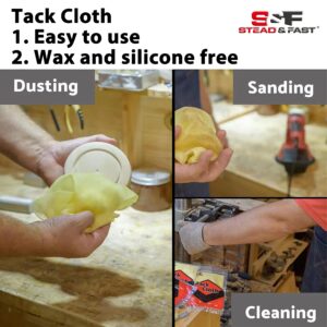 S&F STEAD & FAST 5 Inch Sanding Discs Hook & Loop 60pcs, Wet Dry Orbital Sander Sandpaper 400 600 800 1000 1500 2000 Grit, Silicon Carbide Assortment 8 Holes with Tack Cloth