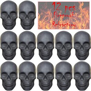 skull charcoal （fireproof）（refractory） imitated human skull gas log for indoor or outdoor fireplaces, fire pits halloween decor