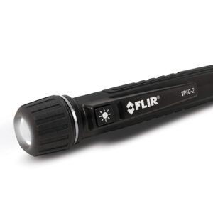 FLIR VP50-2 CAT IV Non-Contact Voltage Detector, Featuring Light, Vibration, and Beeper Feedback Alarms and a Powerful LED Flashlight, Green