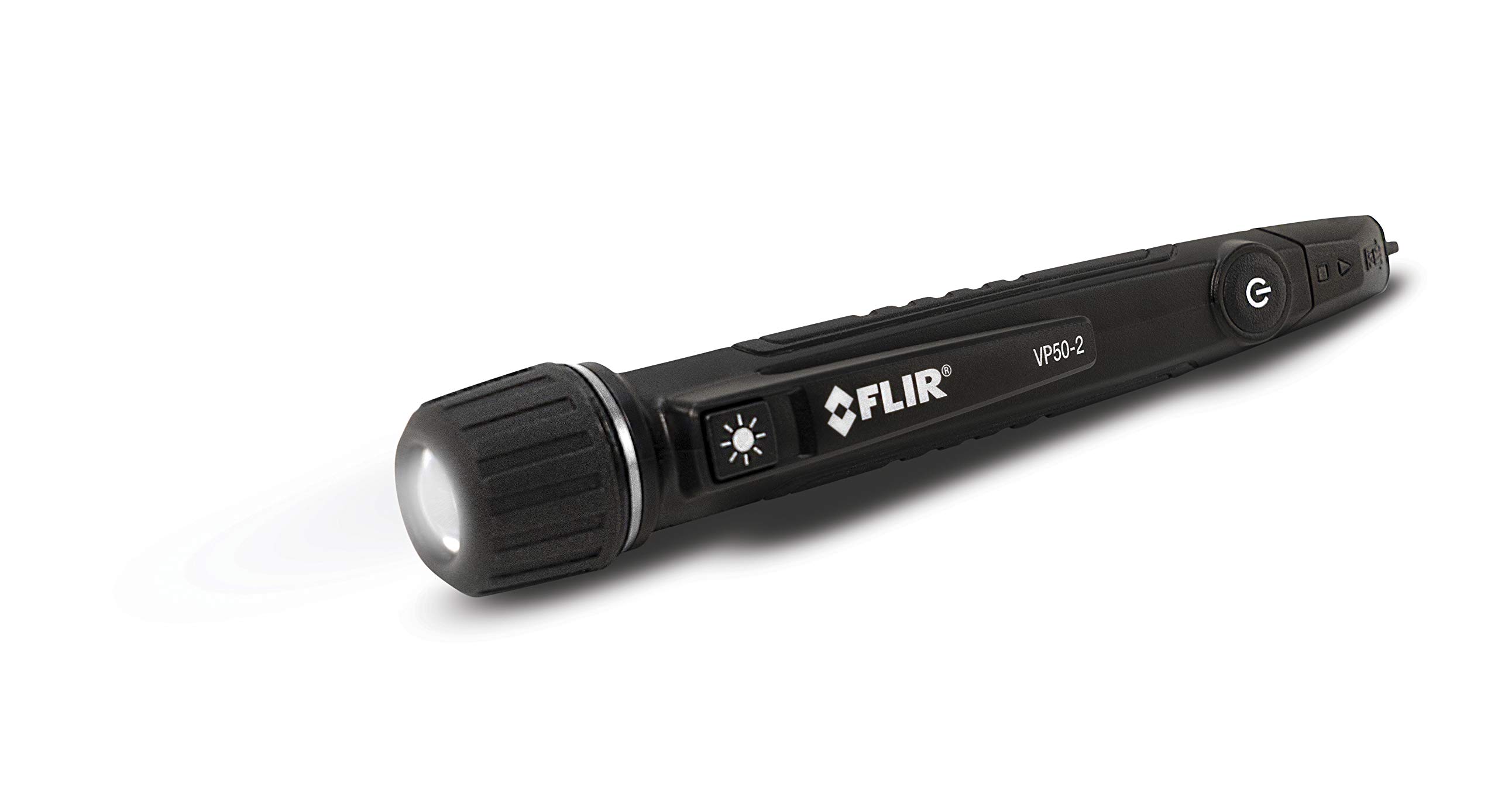 FLIR VP50-2 CAT IV Non-Contact Voltage Detector, Featuring Light, Vibration, and Beeper Feedback Alarms and a Powerful LED Flashlight, Green