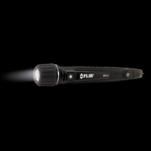 FLIR VP50-2 CAT IV Non-Contact Voltage Detector, Featuring Light, Vibration, and Beeper Feedback Alarms and a Powerful LED Flashlight, Green