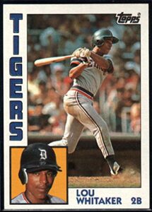 baseball mlb 1984 topps #695 lou whitaker #695 nm tigers