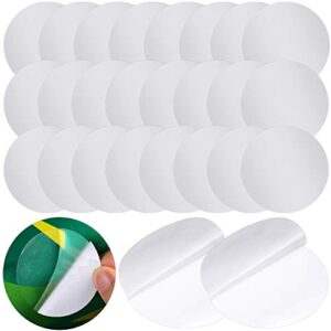 outus 30 pieces self-adhesive pool repair patch kit vinyl plastic repair patch pool patches for above ground pools inflatable boats products (6 x 6 cm)
