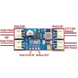 Taidacent CN3791 Solar Chargers MPPT Solar Battery Charger 6V 12V MPPT Solar Charge Controller 3.7V 4.2V 2A Li Battery Charging Board Module (12V)