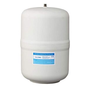plasteel reverse osmosis white water storage tank 3.2 gallon, ¼” npt ss, pre-charge 6 psi