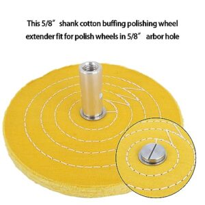 SCOTTCHEN Angle Grinder Buff Extender Kit 5/8"-11 Airway Buffing Wheel Extension Shaft 2-1/4" Threads Arbor Extended Adapter