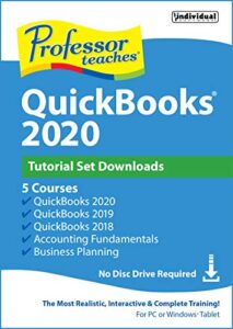 professor teaches quickbooks 2020 tutorial set [pc online code]