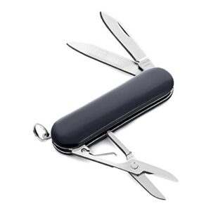 maxam multi-function army knife - black mini multi-tool, pocket knife with scissors