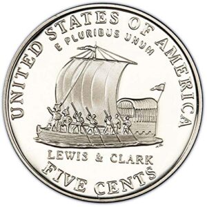2004 p & d bu keelboat jefferson nickel choice uncirculated us mint 2 coin set