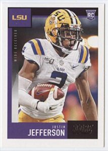 2020 score #430 justin jefferson lsu tigers nfl football card (rc - rookie card) nm-mt