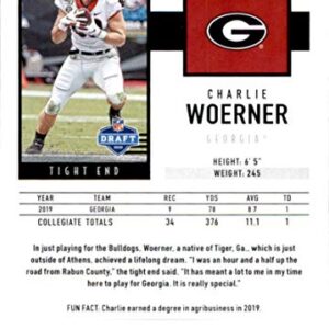 2020 Score #401 Charlie Woerner Georgia Bulldogs NFL Football Card (RC - Rookie Card) NM-MT