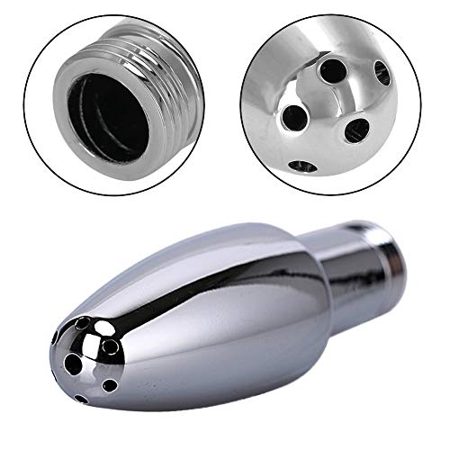 New Nozzle Clean Shower Head,2 Shower Heads 3 Aluminum Cleaner Flushing Cleansing System (Silver)