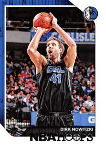 2018-19 panini hoops #113 dirk nowitzki dallas mavericks nba basketball trading card