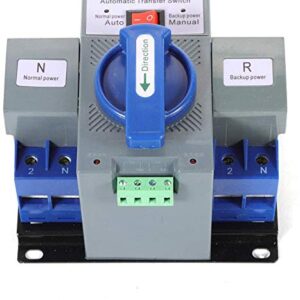 63A 2P Dual Power Automatic Transfer Switch Generator Changeover Switch 110V
