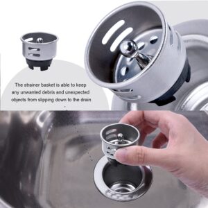 VARNAHOME Junior Duo Bar/Pre Sink Stainless Steel Strainer Assembly W/Basket Strainer
