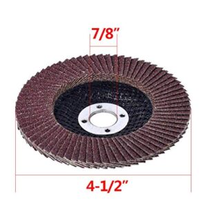 Flap Discs 20 PCS 4.5 Inch - 40 Grit Grinding Discs 4 1/2 Assorted Sanding Grinding Wheels,Aluminum Oxide Abrasives,Grinder disc