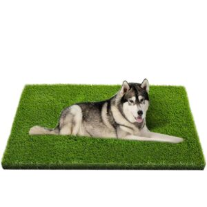 coozero artificial grass, professional dog grass mat, potty training rug and replacement artificial grass turf, large turf outdoor rug patio lawn decoration, easy to clean with drainage holes