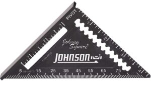 johnson level & tool 1904-0450 johnny square professional easy-read finish square, 4.5", black, 1 square