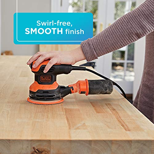 beyond by BLACK+DECKER Random Orbit Sander, 5-Inch, 2.4-Amp (BDERO200AEV)