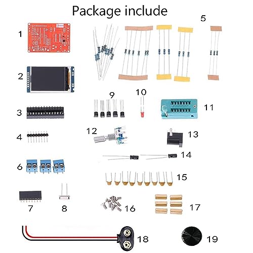 Treedix GM328 Transistor Tester Frequency Tester PWM Square Wave LCR Meter Voltmeter Full Color Screen Graphics DIY Kit with Acrylic Case