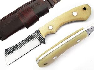 sm9 7" fixed blade hoof rasp knife/fixed blade knives/cow boy knife/fixed blade knife with sheath