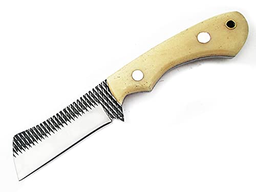 SM9 7" Fixed Blade hoof rasp Knife/Fixed Blade Knives/Cow boy Knife/Fixed Blade Knife with Sheath