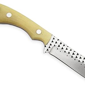 SM9 7" Fixed Blade hoof rasp Knife/Fixed Blade Knives/Cow boy Knife/Fixed Blade Knife with Sheath