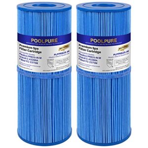 poolpure antimicrobia prb25-in-m spa filter replaces unicel c-4326ra, guardian 413-106, filbur fc-2375m, 3005845, 17-2327, 100586, 33521, 25392, 817-2500, 5x13 spa filter, 2 pack