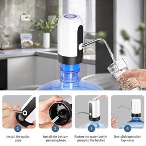 Water Bottle Pump, Water Bottle Dispenser 5 Gallon USB Charging Automatic Drinking Water Pump Portable Electric Water Dispenser Water Bottle Switch