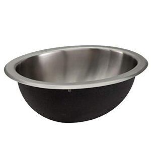 recpro rv 10" x 13" stainless steel oval sink | single rv kitchen sink | rv sink | camper sink | single bowl sink (no faucet)
