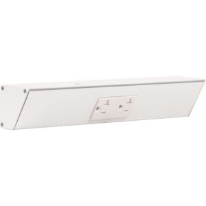 tr series angle power strip,12 inch, 1 dual receptacle, white