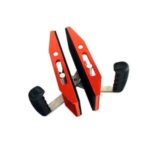 TECHTONGDA Double Handed Carrying Clamp Glass Gripper Stone Ceramic Panel Carrier Plate Lifter Red