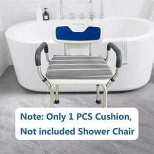 Shower Seat Cushion Bath Bench Shower Chairs for Seniors Elderly Disabled Bathtub Cushion Transfer Bench Handicap Bath Stools Padded Mat Chair Shower Pad Tub Seats Bath Pillow (Only 1 PCS Cushion)