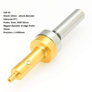 Precision Titanium non-magnetic mechanical Edge Finder center finder Touch point sensor for CNC machine